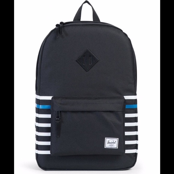 herschel striped backpack